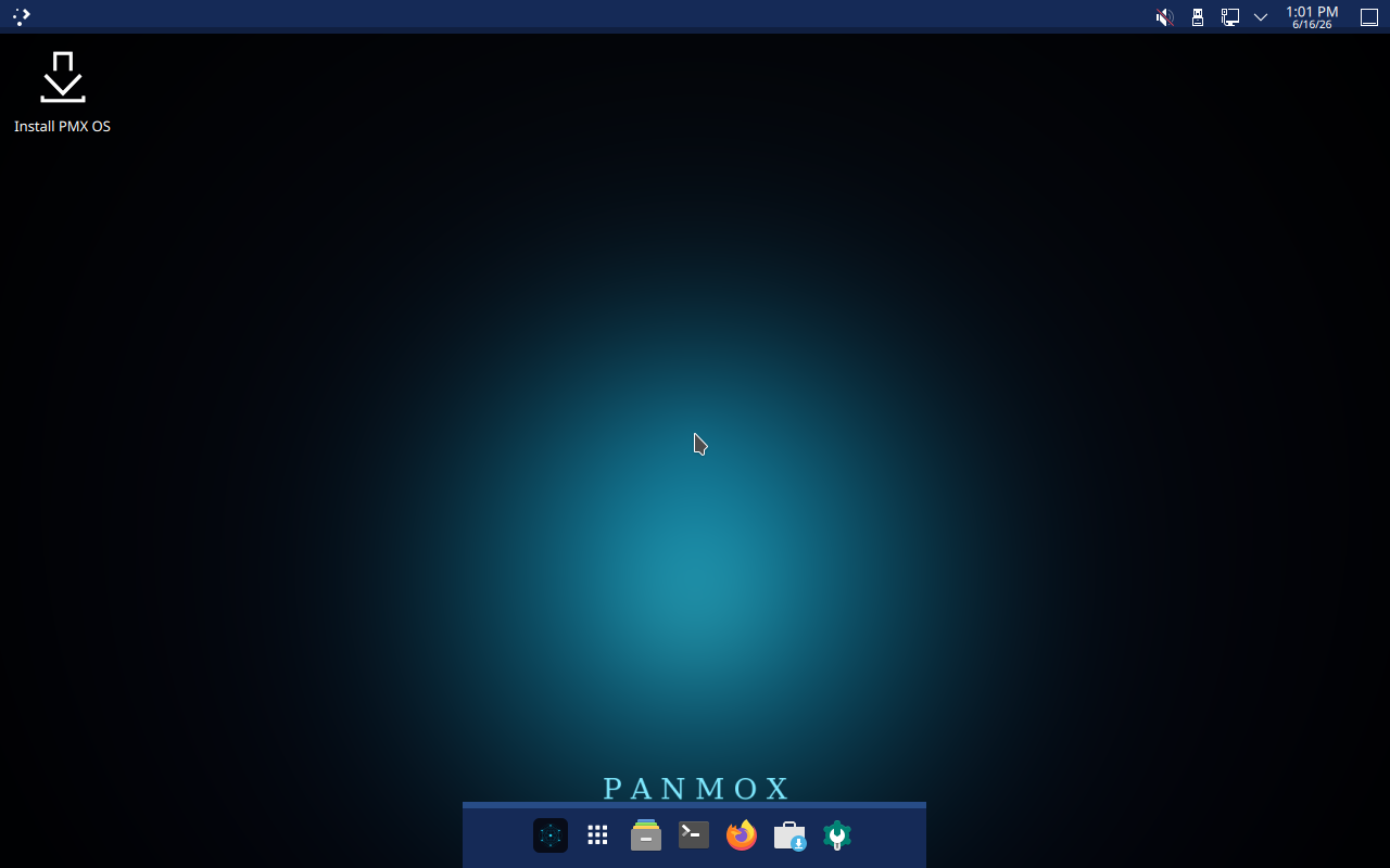 PMX OS desktop